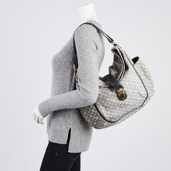 Authentic LOUIS VUITTON Encre Monogram Idylle Canvas Romance Bag - Picture 10 of 12